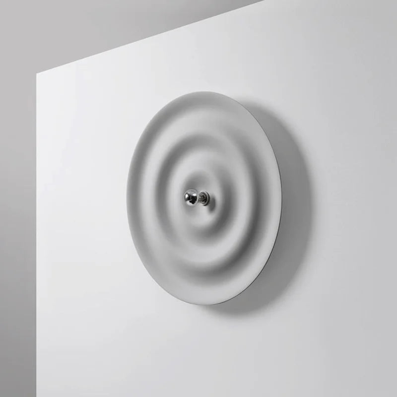 Merca - Nordic Minimalist Round Ripple Wall Light