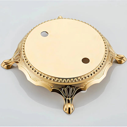 Wilburn - Freestanding Floor Gold Swan Bathtub Tap with Handheld Shower