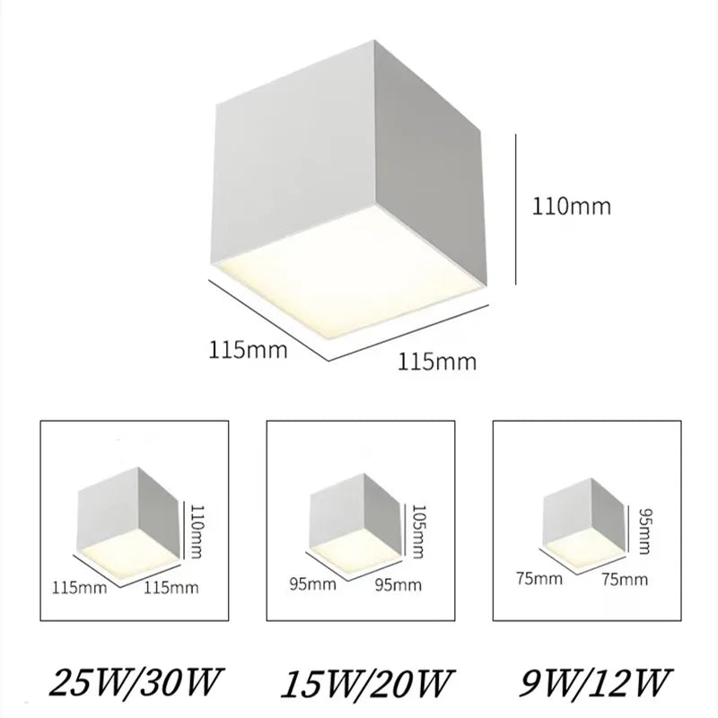 Pacheco - Modern Cube Ceiling Downlight Spotlight