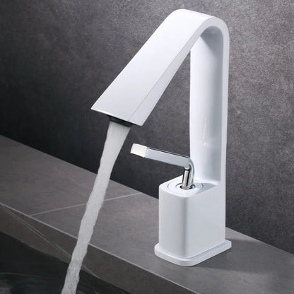 Ken - Modern Angular Spout Single Handle Bathroom Tap