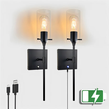 Anoush - Modern Battery Powered LED Wall Light