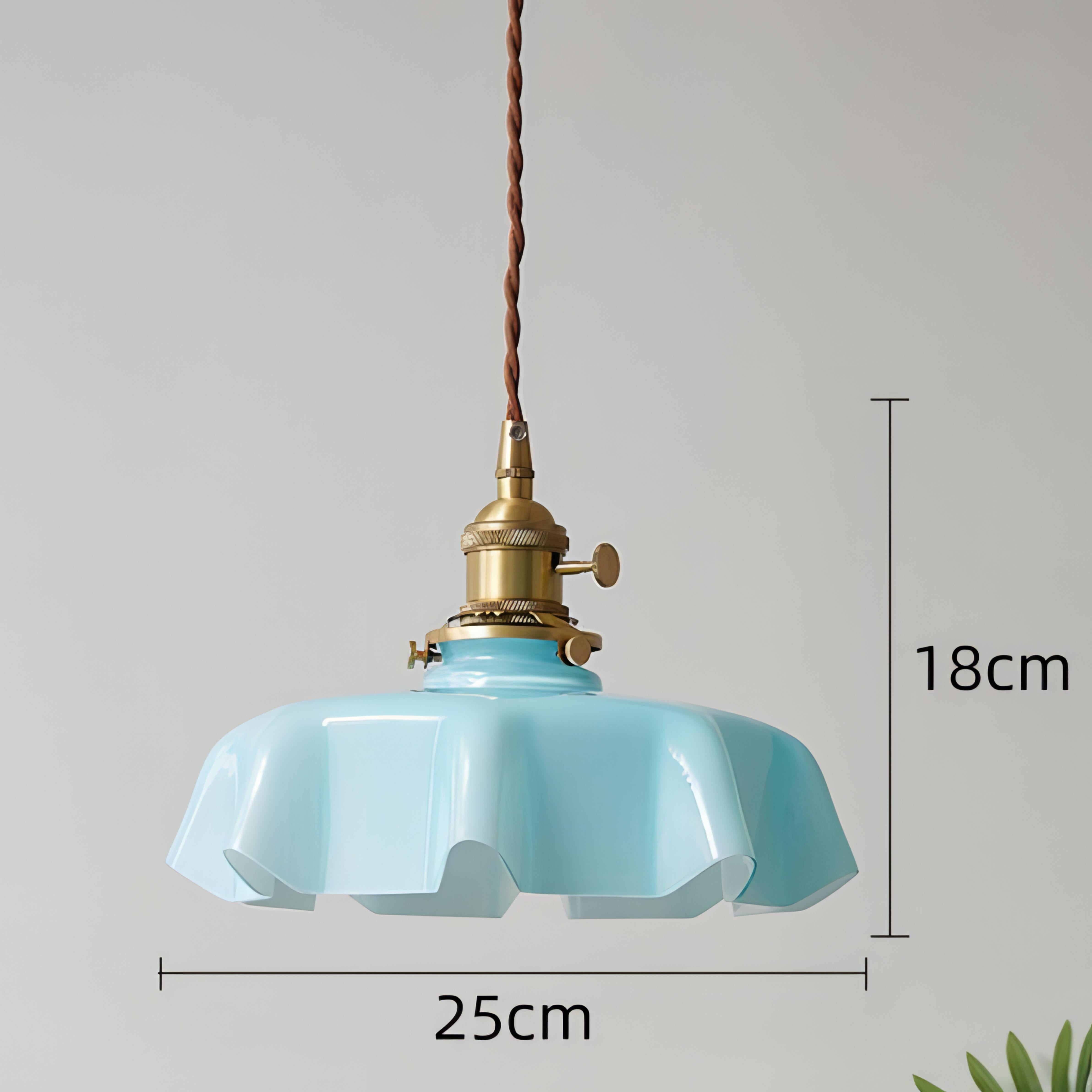 Henrik - Retro French Brass Pendant Hanging Ceiling Light