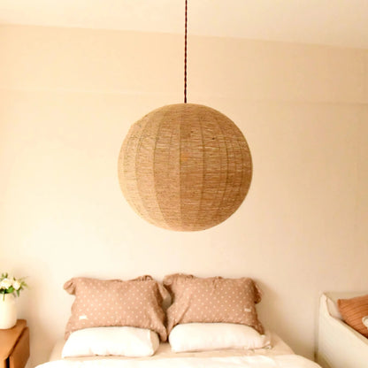 Graham - Handmade Fabric Round Ball Pendant Ceiling Lamp