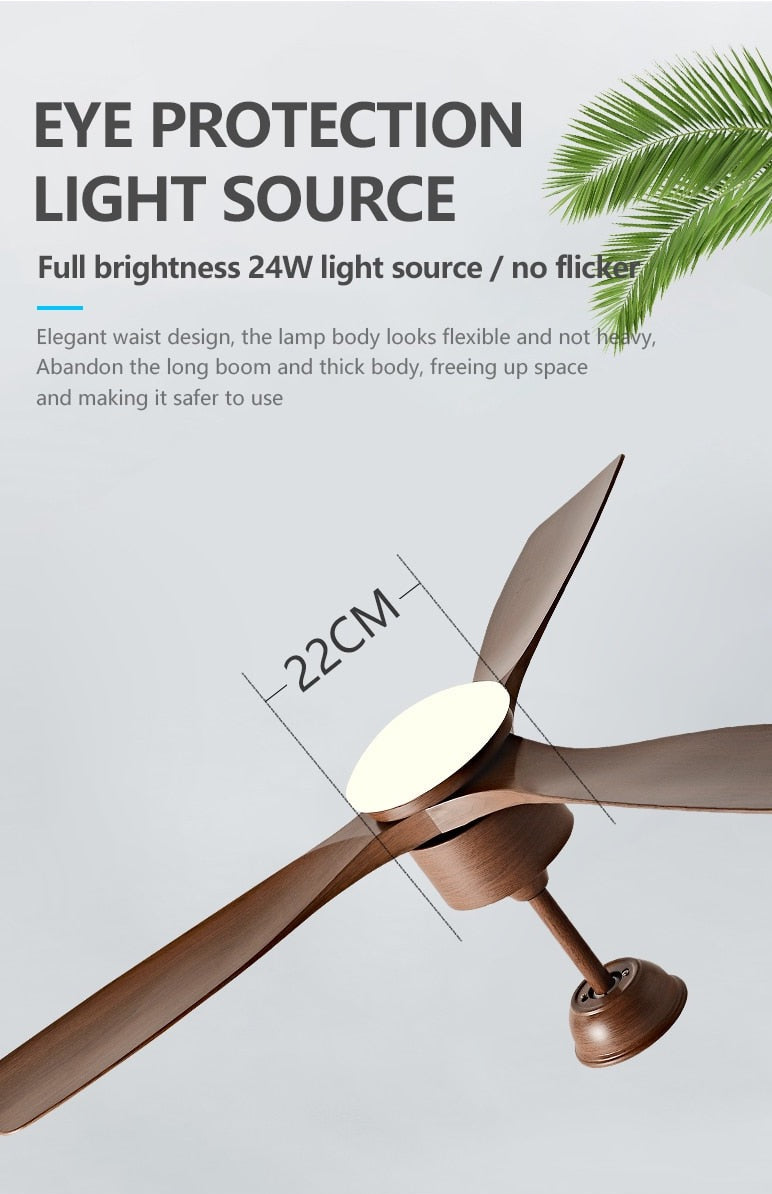 Rami - Remote Ceiling Light Fan 3 Blade