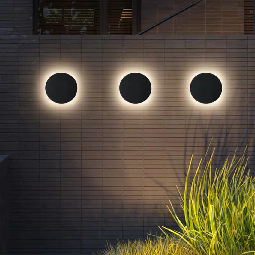 Almos - Outdoor Waterproof Round LED Wall Light