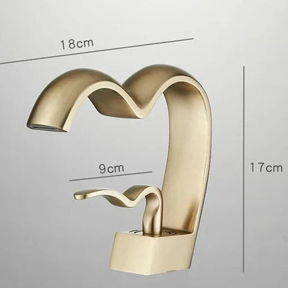 Britton - Love Heart Shaped Hot/Cold Mixer Basin Tap