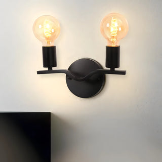 Lexis - Modern Wooden Double Head Wall Light