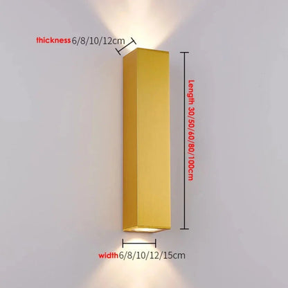 Mandy - Modern Outdoor Stainless Steel Up/Down LED Wall Light IP67