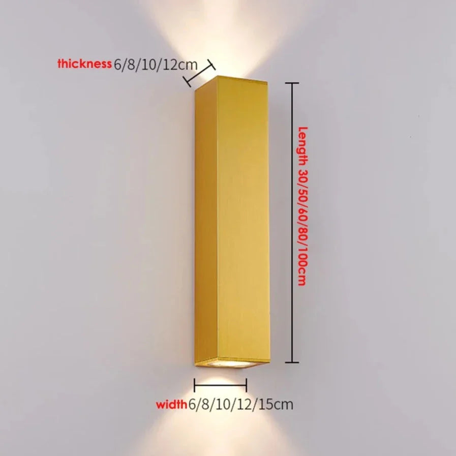 Mandy - Modern Outdoor Stainless Steel Up/Down LED Wall Light IP67