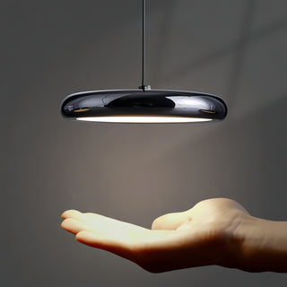 Omari - Modern Multi Head Black Dish Hanging Round Ceiling Light