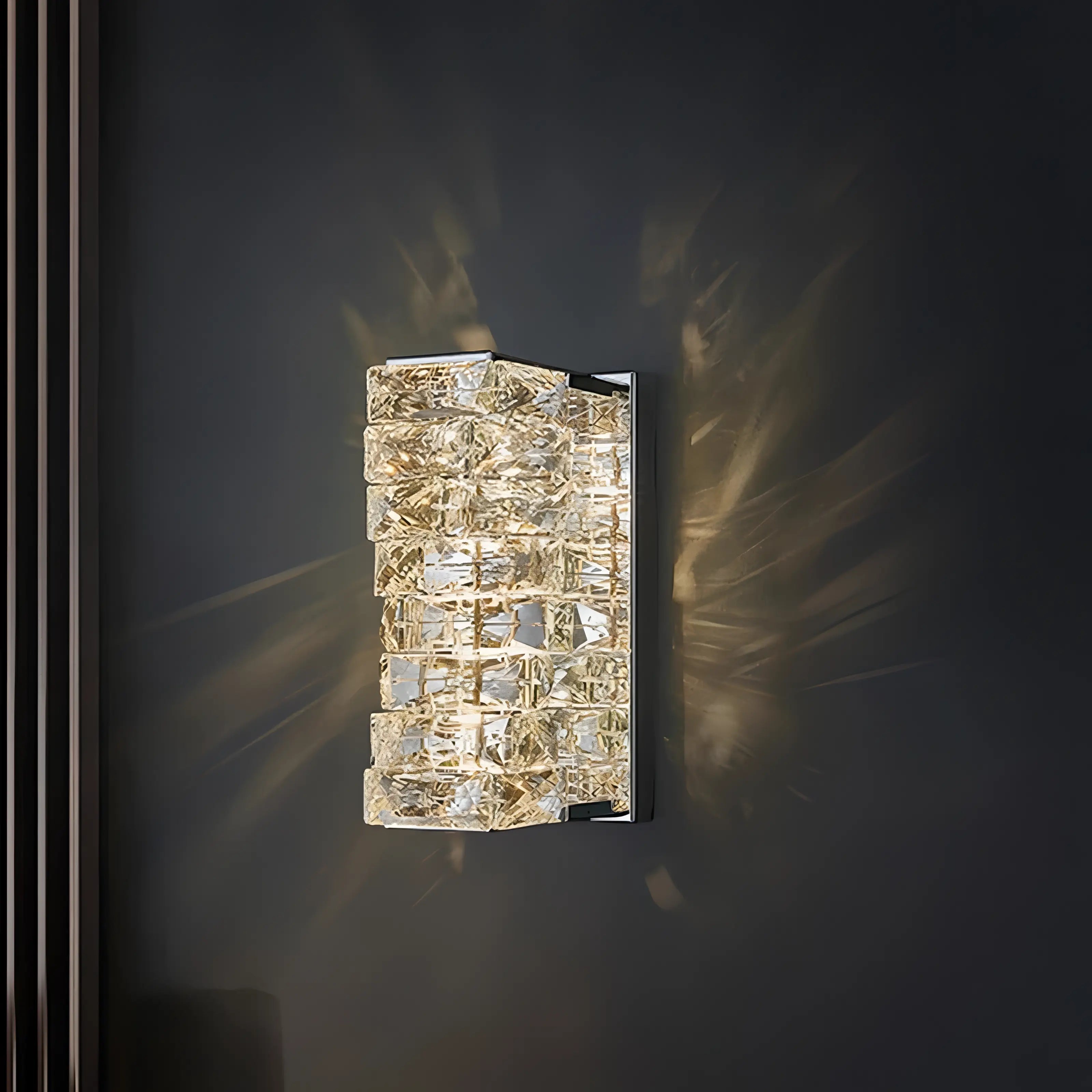 Hayes - Modern Twisted Crystal Glass Ceiling Chandelier