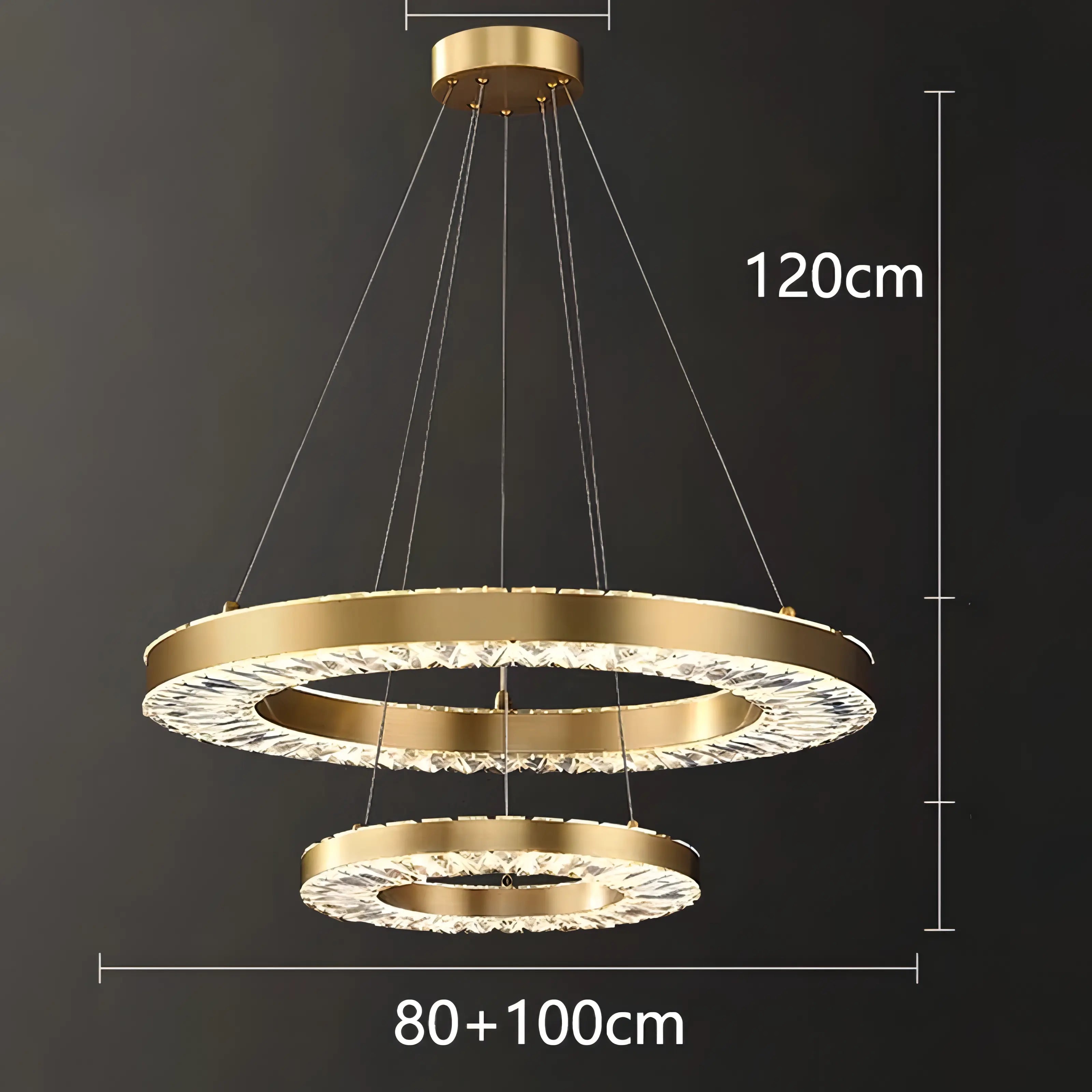 Jill - Modern Round Tiered Patterned Glass Ceiling Chandelier