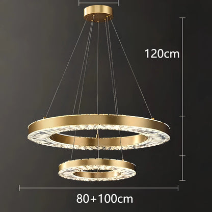 Jill - Modern Round Tiered Patterned Glass Ceiling Chandelier