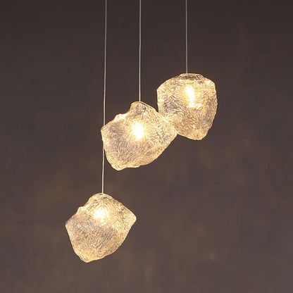 Destiney - Modern Ice Cube Glass Pendant Ceiling Light