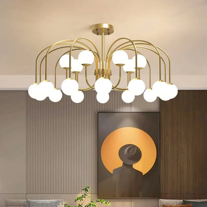 Astrid - Modern Hanging Glass Pendant Chandelier