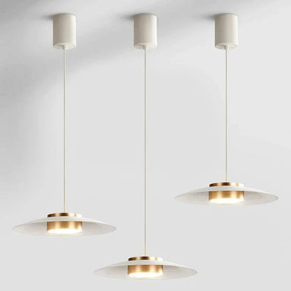 Duane - Modern Hanging Disc Gold Body Ceiling Pendant Light