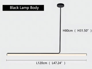 Mordechai - Modern LED Long Thin Light Bar Ceiling Light