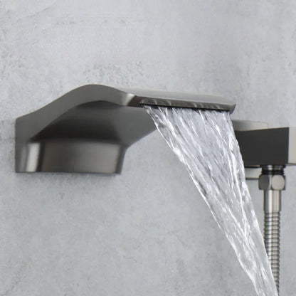 Samuels - Modern Waterfall Bathtub Tap Set with Shower