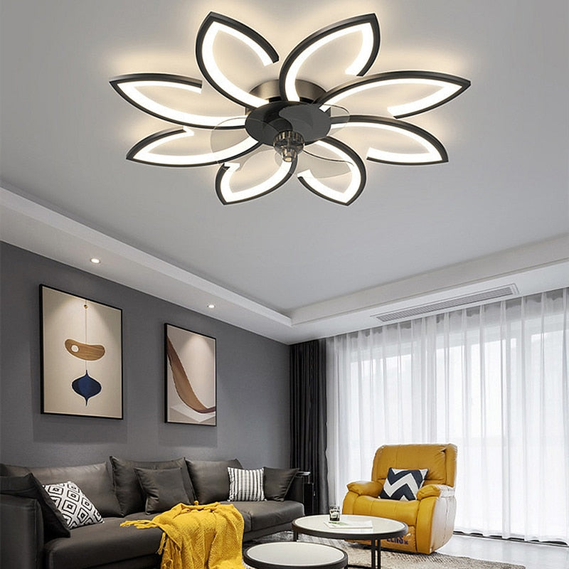 Ivo - Modern Flower Ceiling Fan Light 3 Blade