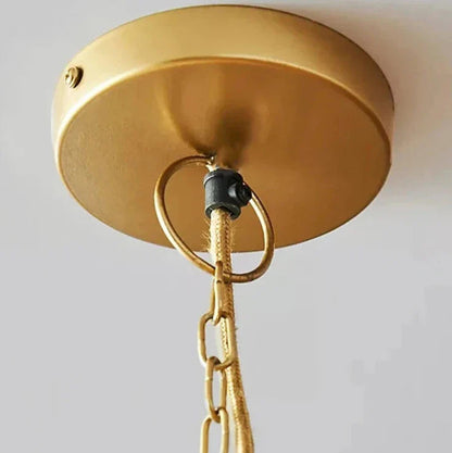 Lazaro - Natural Hemp Rope Macrame Tassel Hanging Pendant Ceiling Light