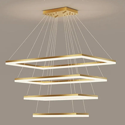 Aoede Hanging Rectangle Modern Chandelier