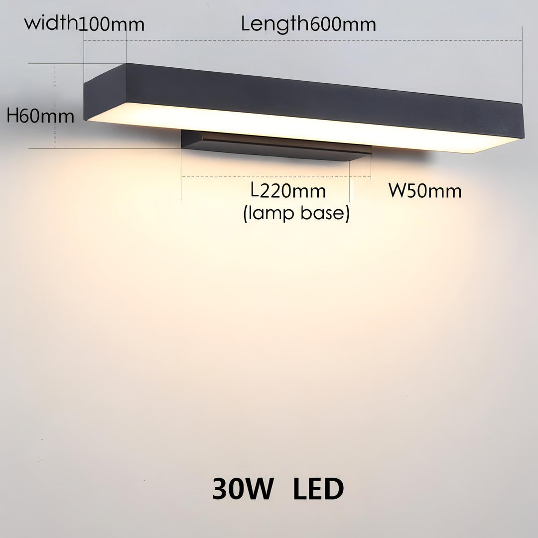 Solstice - Motion Sensor Outdoor Garage Wall Light Bar