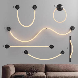 Cosimo - Minimalist Abstract Line Bendy Line Wall Light