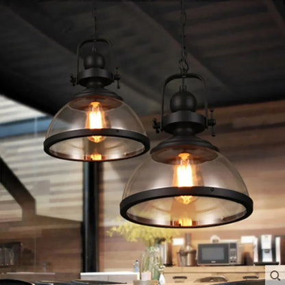 Jaco - Iron Black American Style Pendant Hanging Ceiling Light
