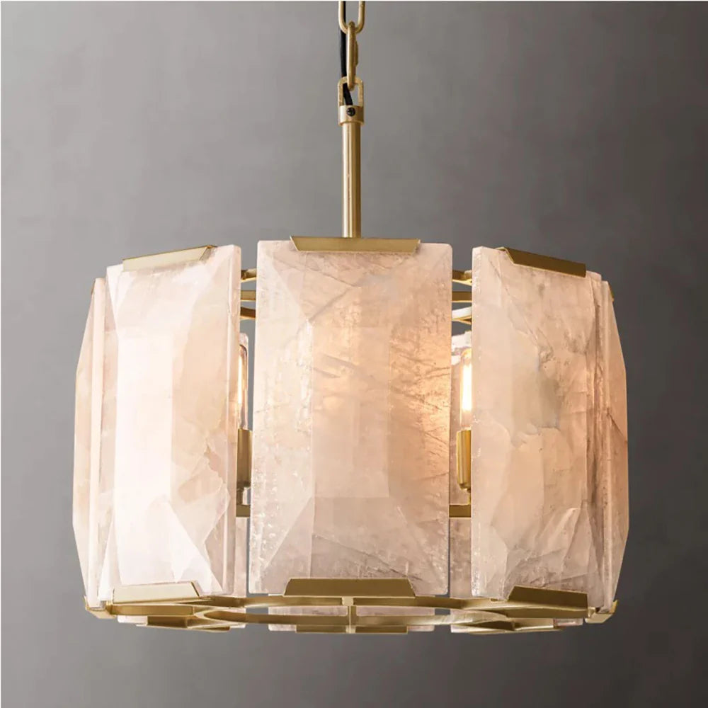 Naitis - Retro Vintage Marble Shade Ceiling Light Chandelier
