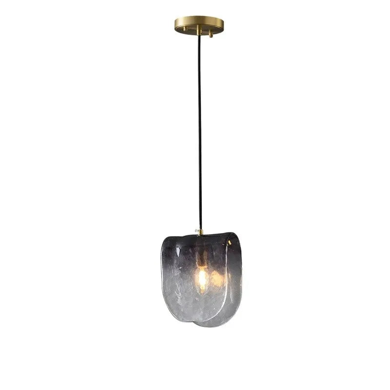 Lathaia - French Hanging Curved Shade Ceiling Pendant Light