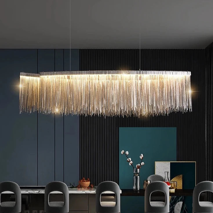 Kramer - Modern Long Tassel Hanging Ceiling Chandelier