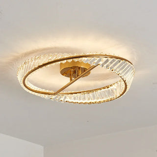 Walsh - Modern LED Round Curved Gold Ceiling Chandelier