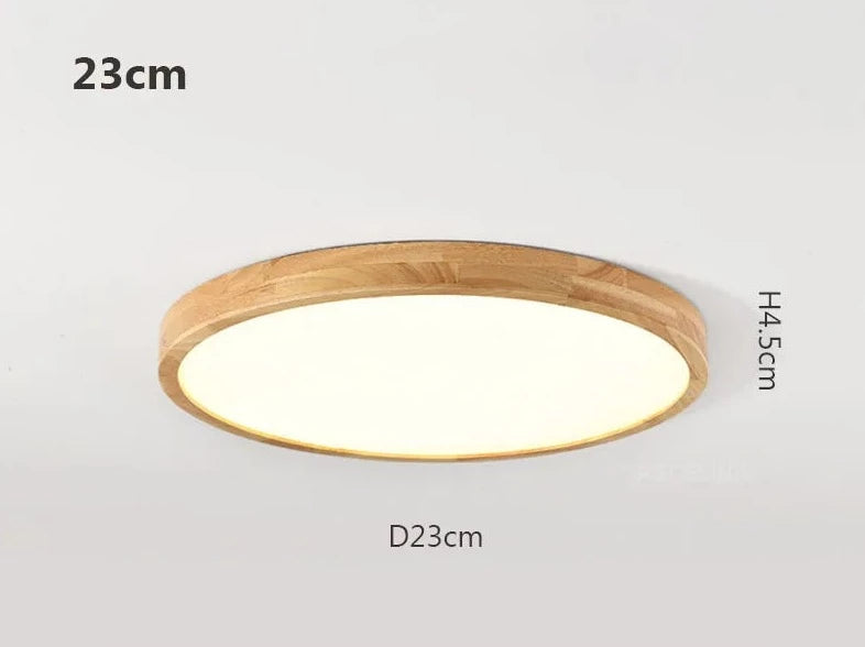 Arachne - Wood Nordic Thin LED Round Ceiling Light Properties