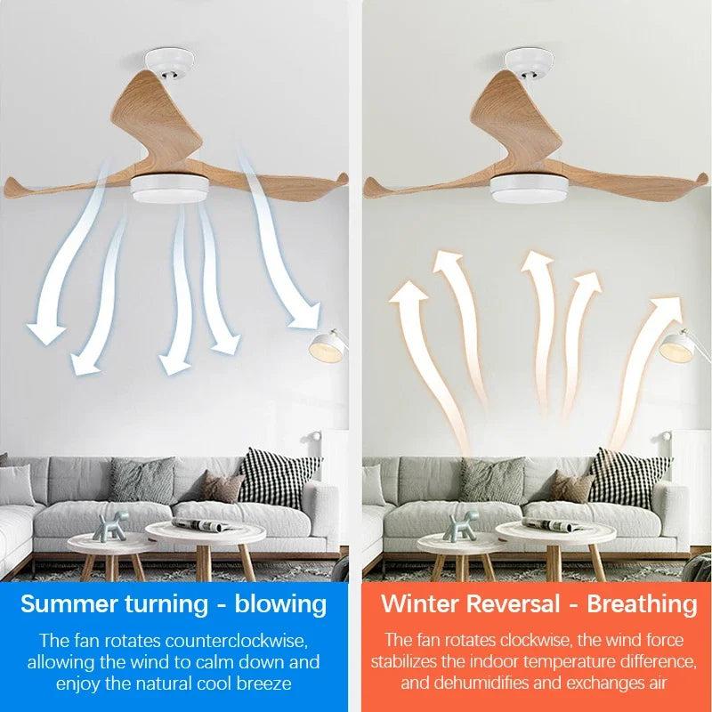 Gonzalez - Modern 3 Blade Ceiling Fan with LED Light & Remote Control