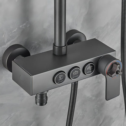 Rangel - Modern Wall Mounted Stainless Steel Shower Set Multi Function Dual Head