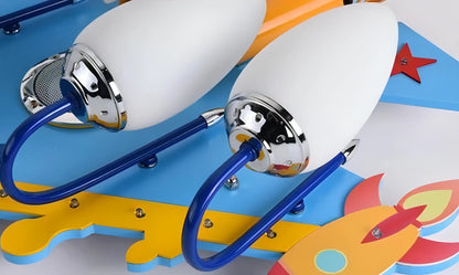 Holguin - LED Aeroplane Hanging Children's Ceiling Light