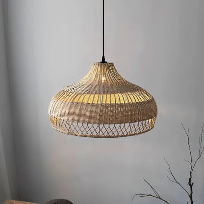 Sandra - Handmade Wicker Rattan Pendant Ceiling Light