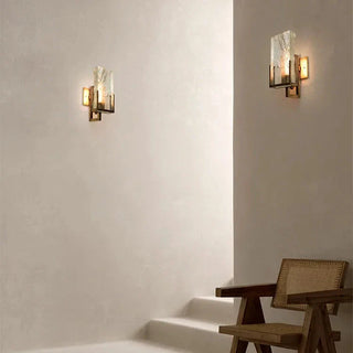 Yadira - Modern Gold Frosted Glass Style Wall Light