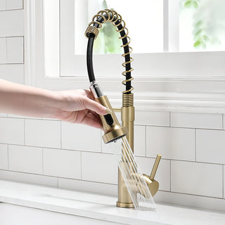 Onyx - Pull Down Swivel Spout Kitchen Tap Hot/Cold Water