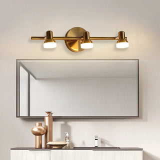 Halley - Modern Brass Adjustable Heads Vanity Light