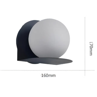 Silvana - Modern Nordic Coloured Body Milk White Shade LED Wall Light