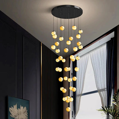 Anastacia - Modern Moon Ball Round Ceiling Chandelier