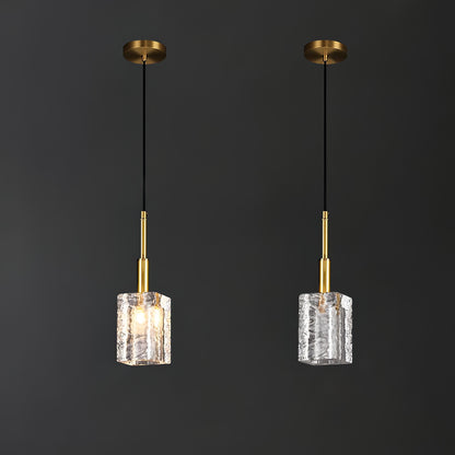 Aarav - Gold Glass Hanging Pendant Ceiling Light
