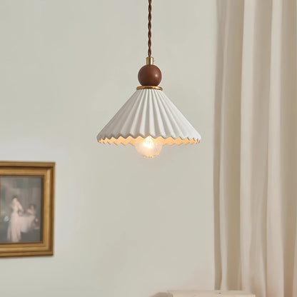 Anselmo - Modern Resin Ceramic Triangular Hanging Pendant Ceiling Light