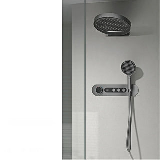 Cordell - Brass Round Waterfall Shower System with Digital Display