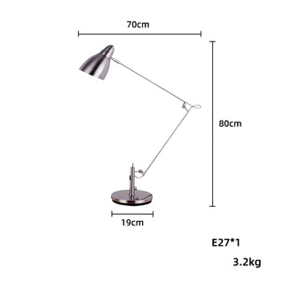 Haskell - Office Work Study Desk Lamp Swing Long Arm with E27 Bulb