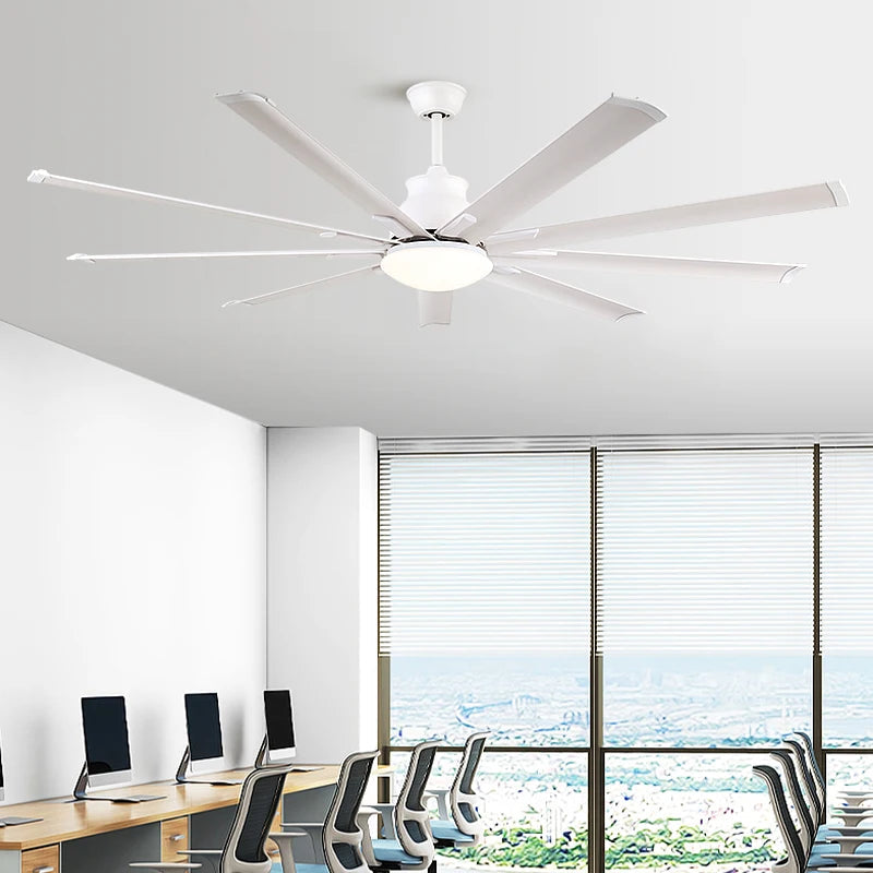 Stovall - Industrial 52/72Inch 9 Blade Aluminium Ceiling Fan