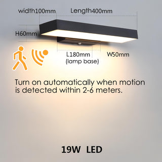 Solstice - Motion Sensor Outdoor Garage Wall Light Bar