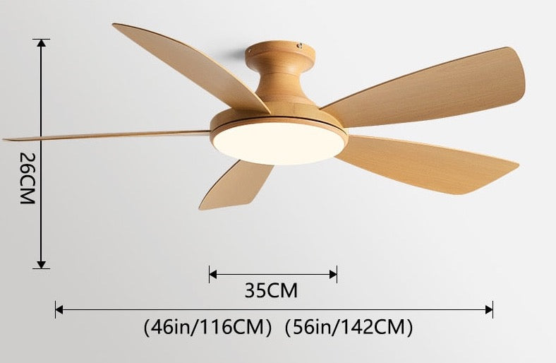 Umair - Nordic Light Ceiling Fan Remote Control