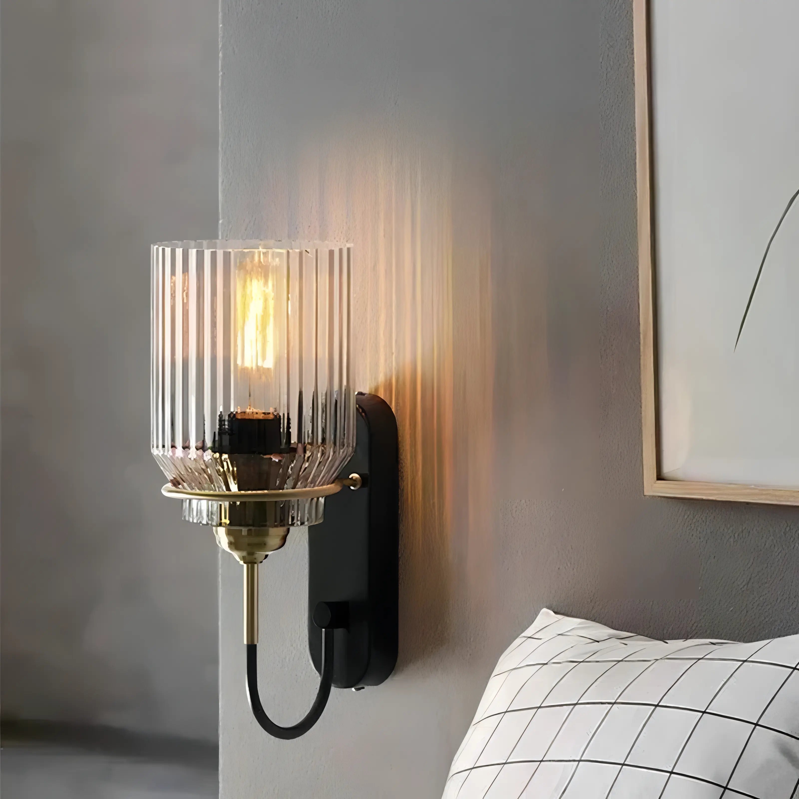 Taline -  Luxury Fluted Glass Wall Lamp